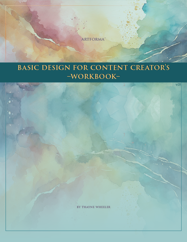 Artforma - Content Creator's Design Workbook (Digital PDF Download)