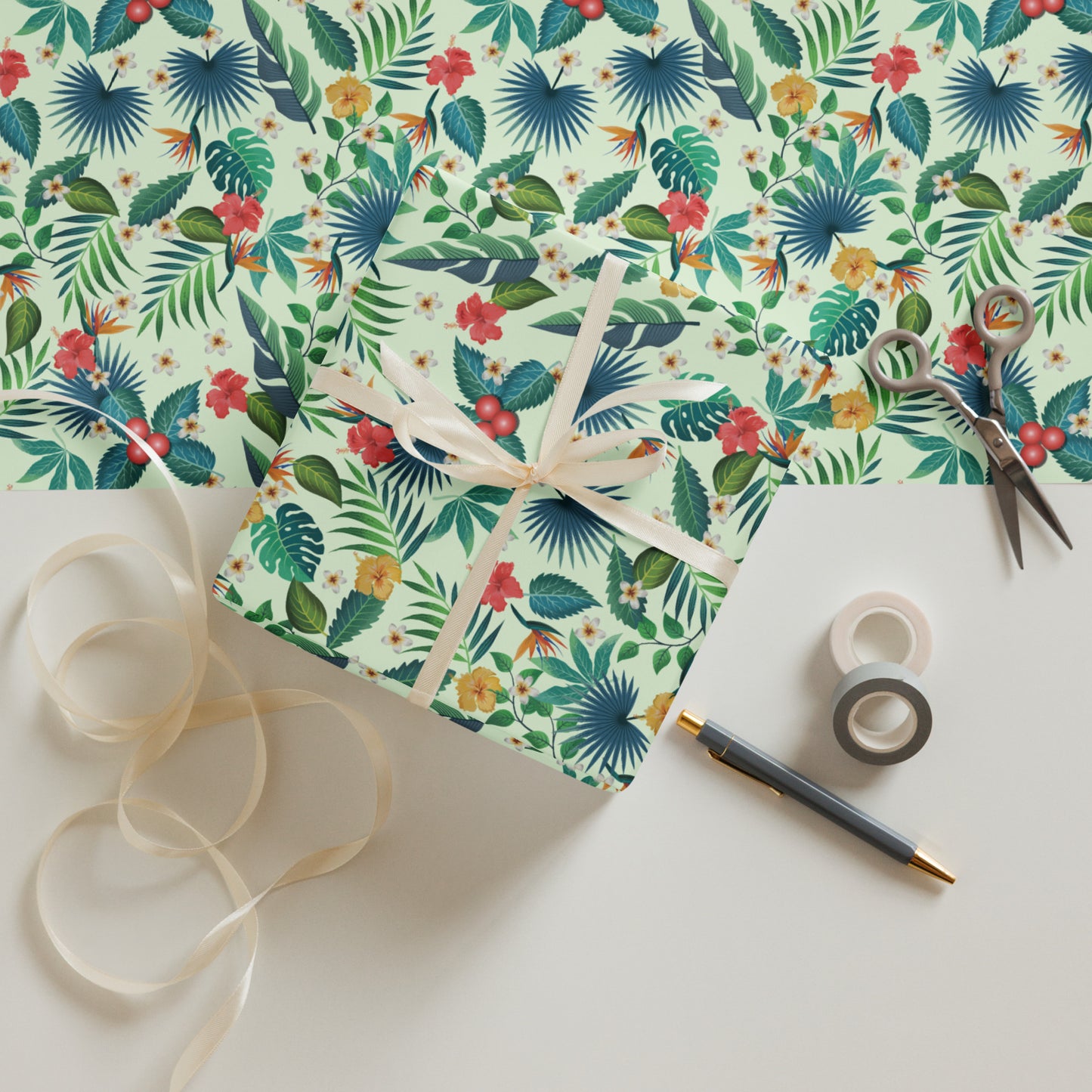 Tropical Wrapping Paper Sheets