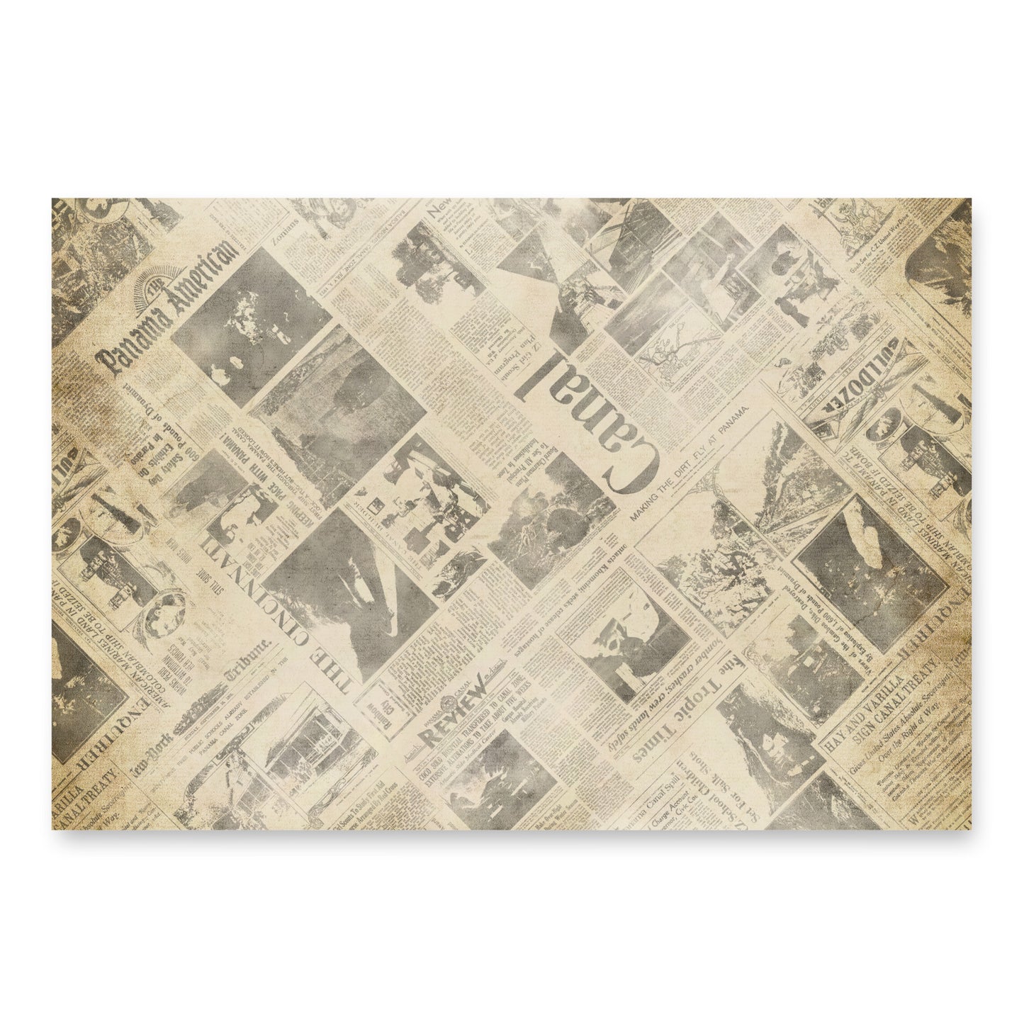 CZ Tropic Times News Wrapping Paper