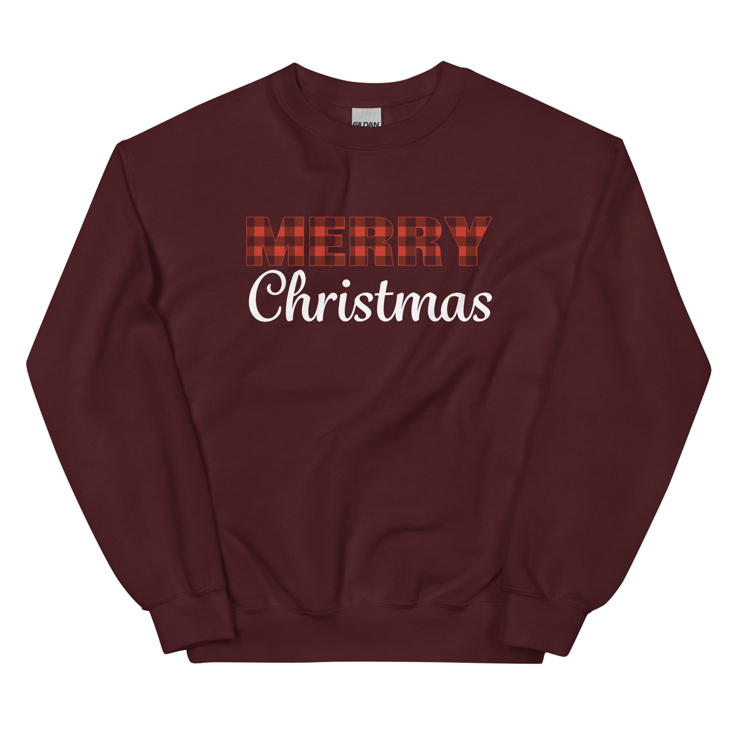 Merry Plaid Christmas Sweatshirt