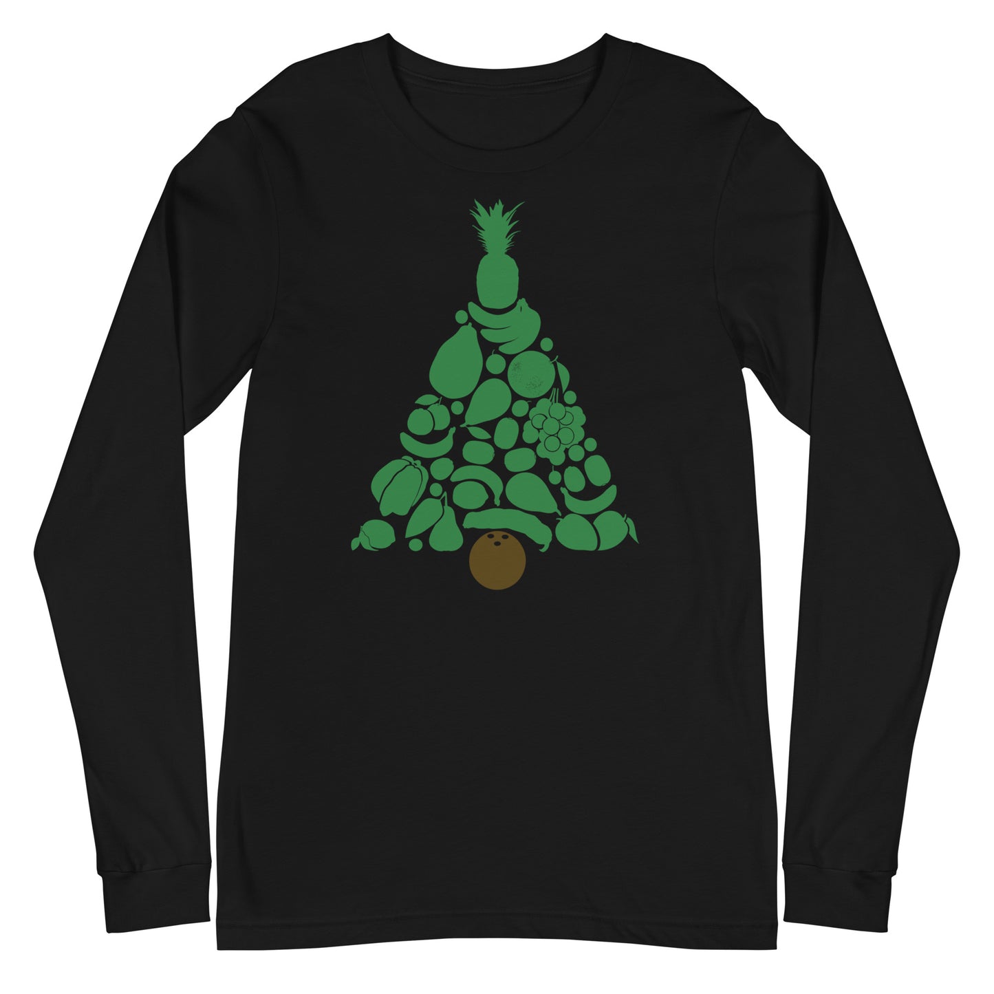Tropical Christmas Tree Unisex Long Sleeve Tee