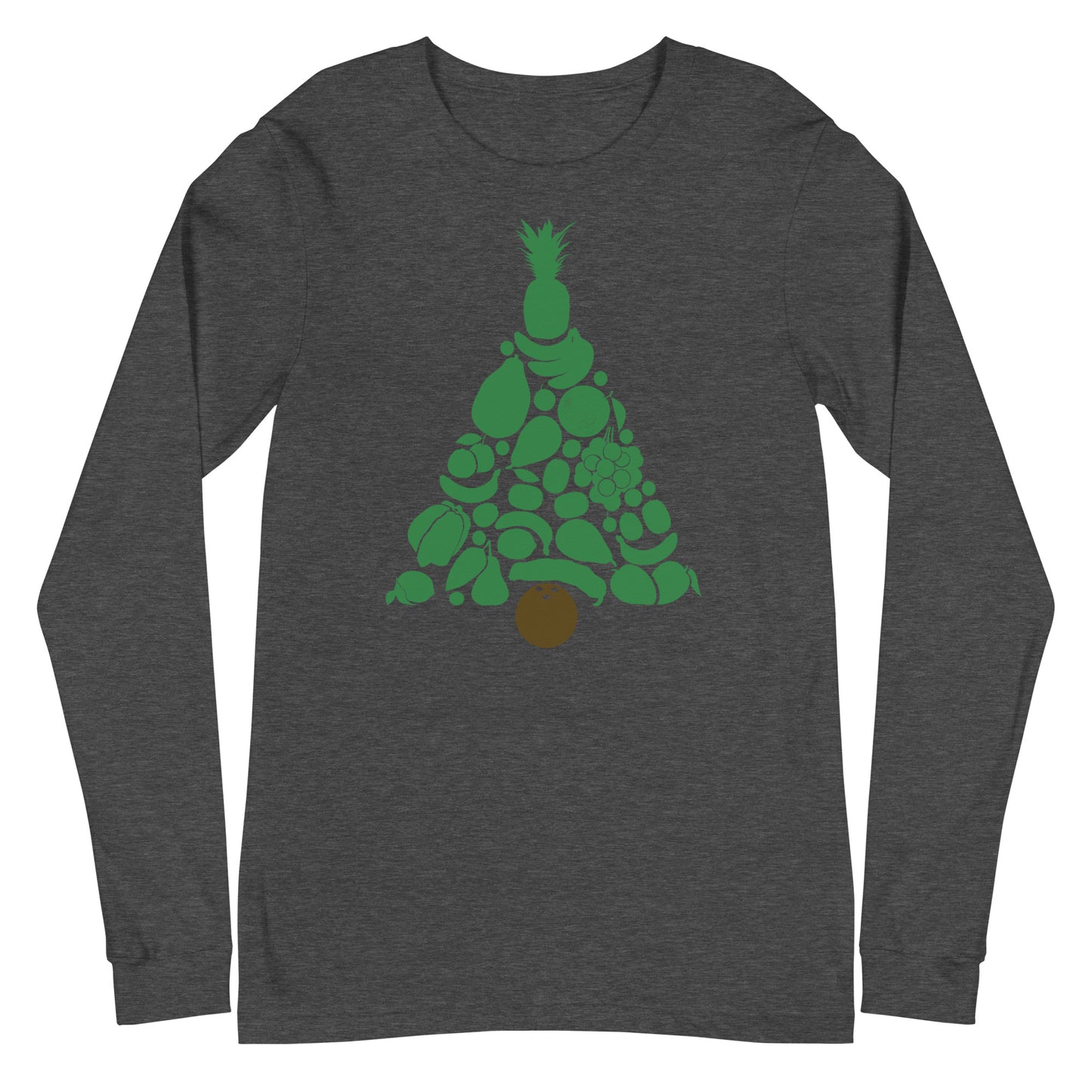 Tropical Christmas Tree Unisex Long Sleeve Tee