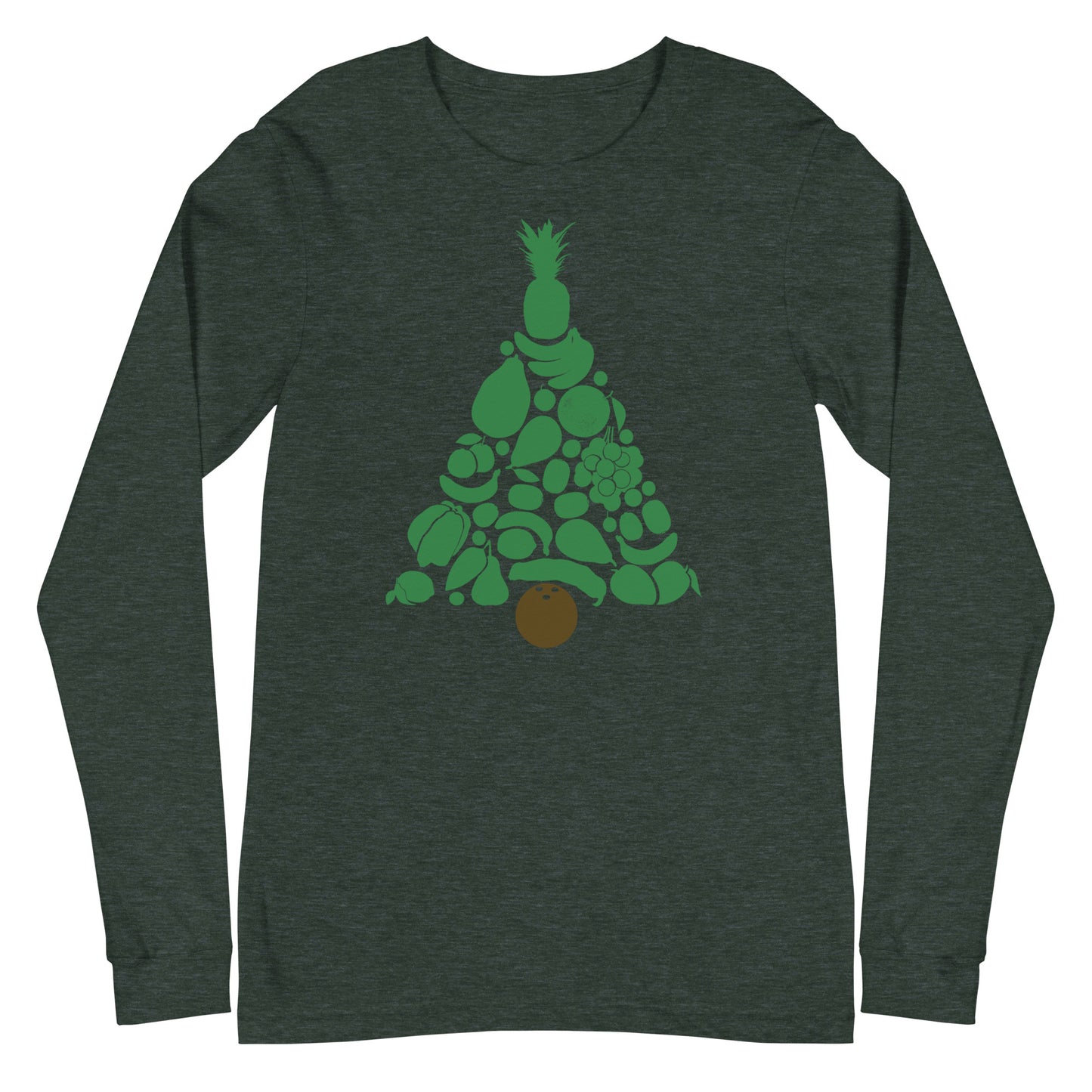 Tropical Christmas Tree Unisex Long Sleeve Tee