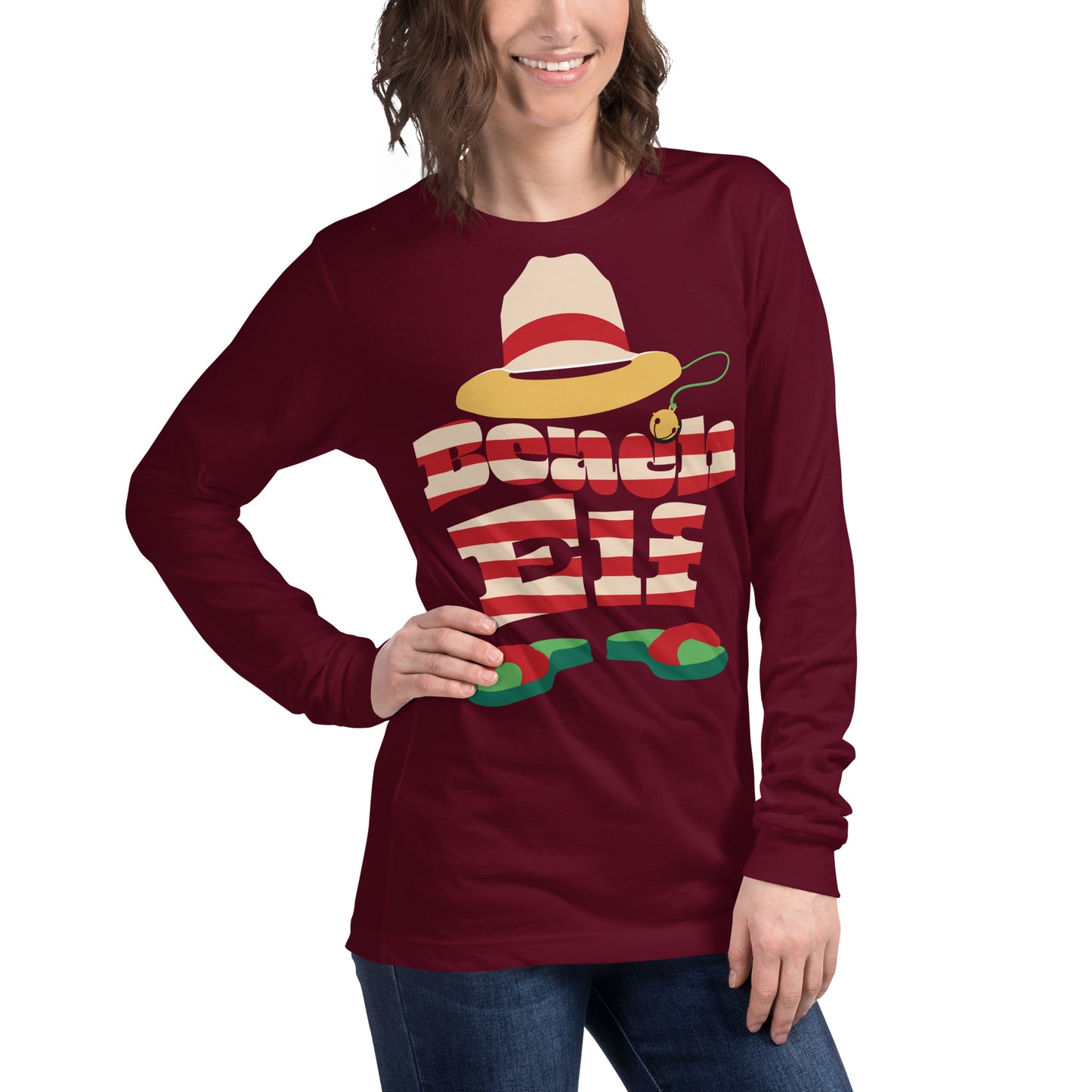 Beach Elf, Unisex Long Sleeve Tee